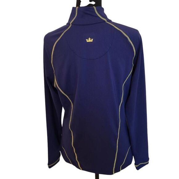 Peter Millar Womens Half Zip Wicking UPF50 Pullover Performance Shirt Navy Large - Picture 2 of 11